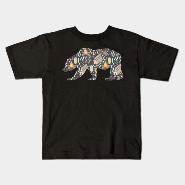 Outdoor Camping Bear with Tent and Boots for Gay Bear | BearlyBrand Kids T-Shirt by The Bearly Brand
